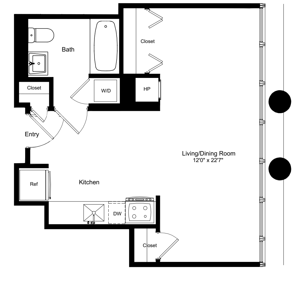Studio A 3 floorplan