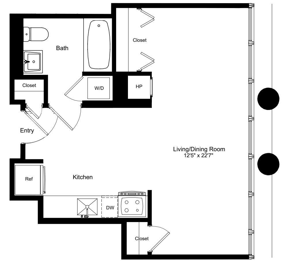 Studio A 2 floorplan