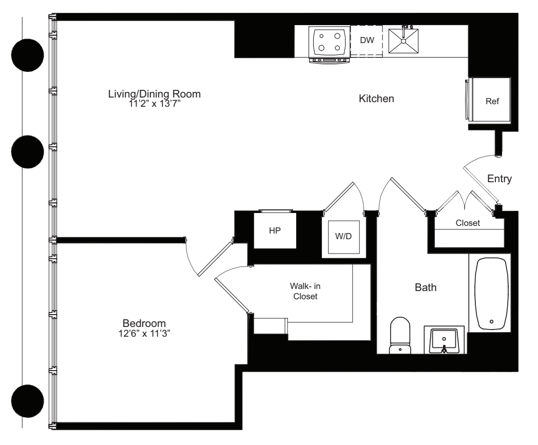 One Bedroom I 13 floorplan