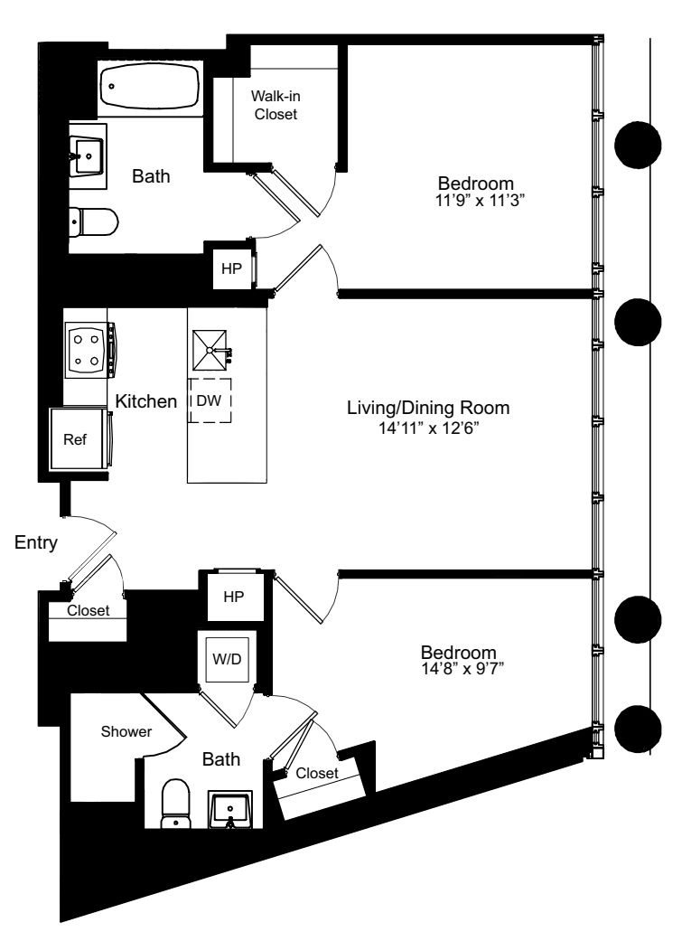 Two Bedroom F 2 floorplan