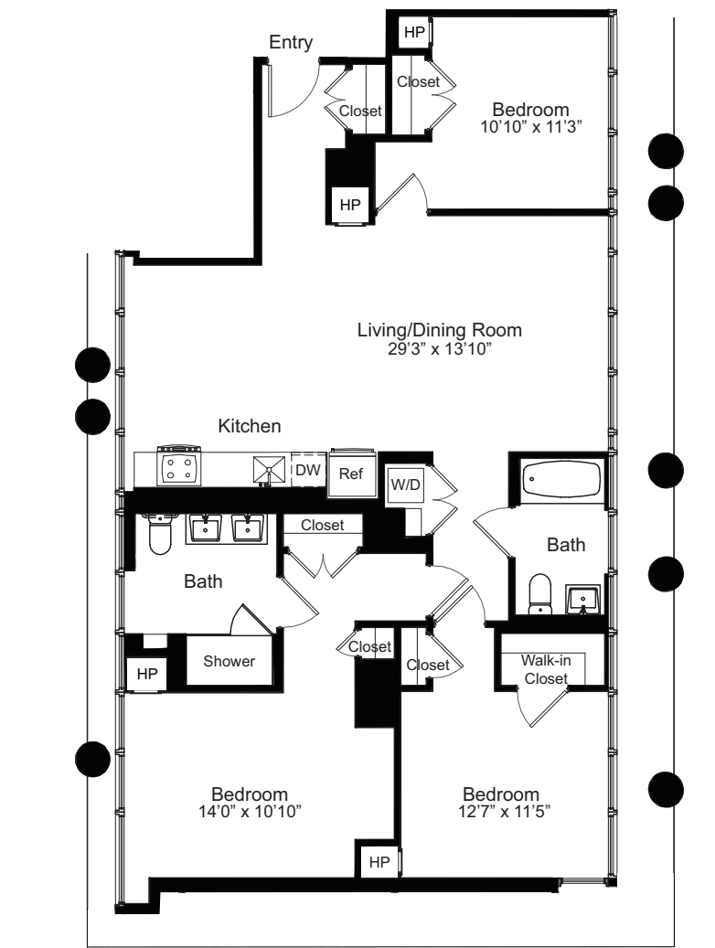Three Bedroom A 19 floorplan