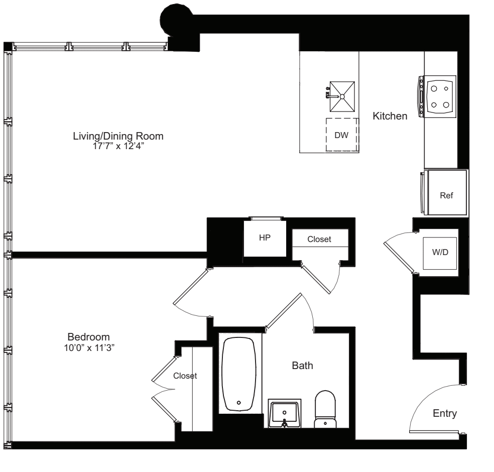 One Bedroom H 3-12