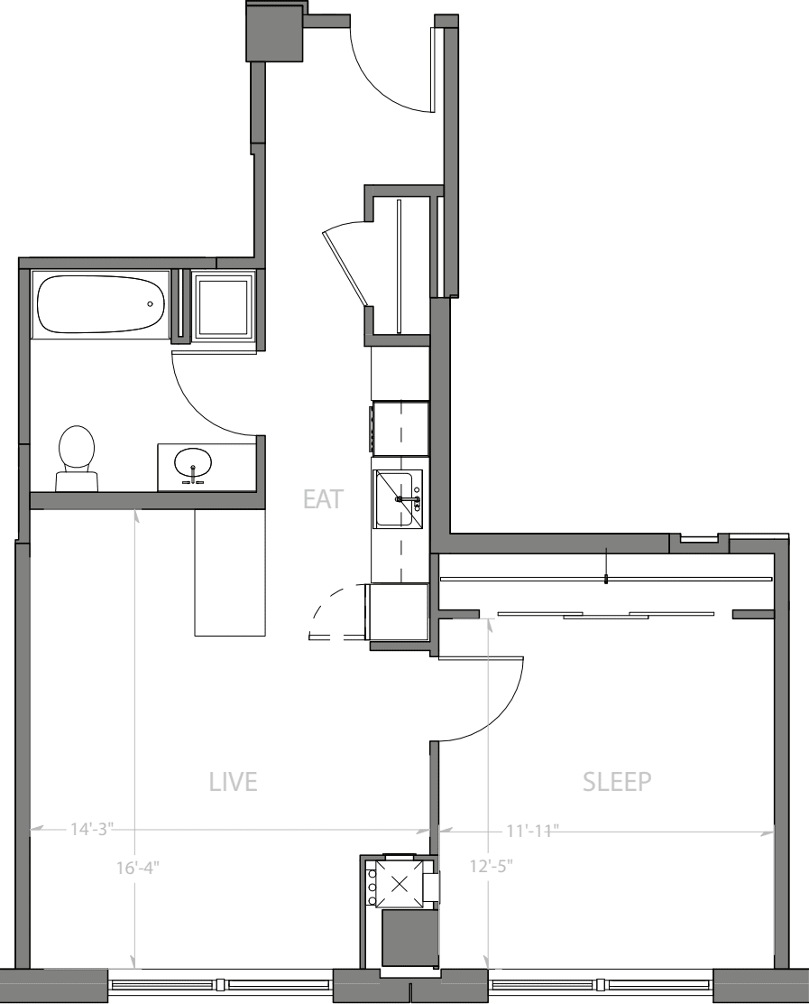 1 Bedroom F