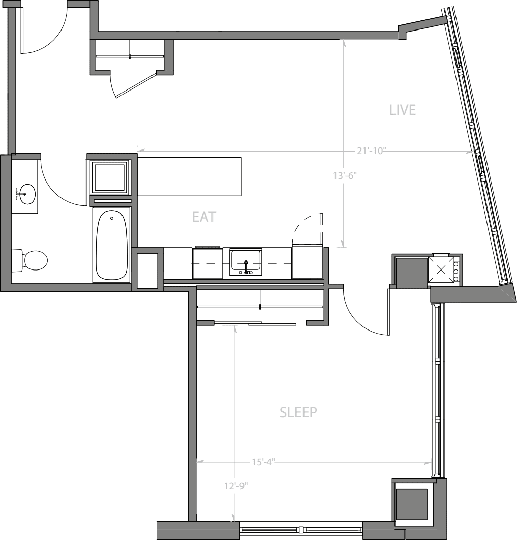 1 Bedroom L