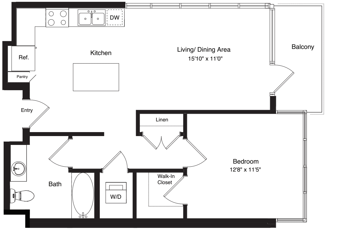 Podium A1 Alt 1 floorplan