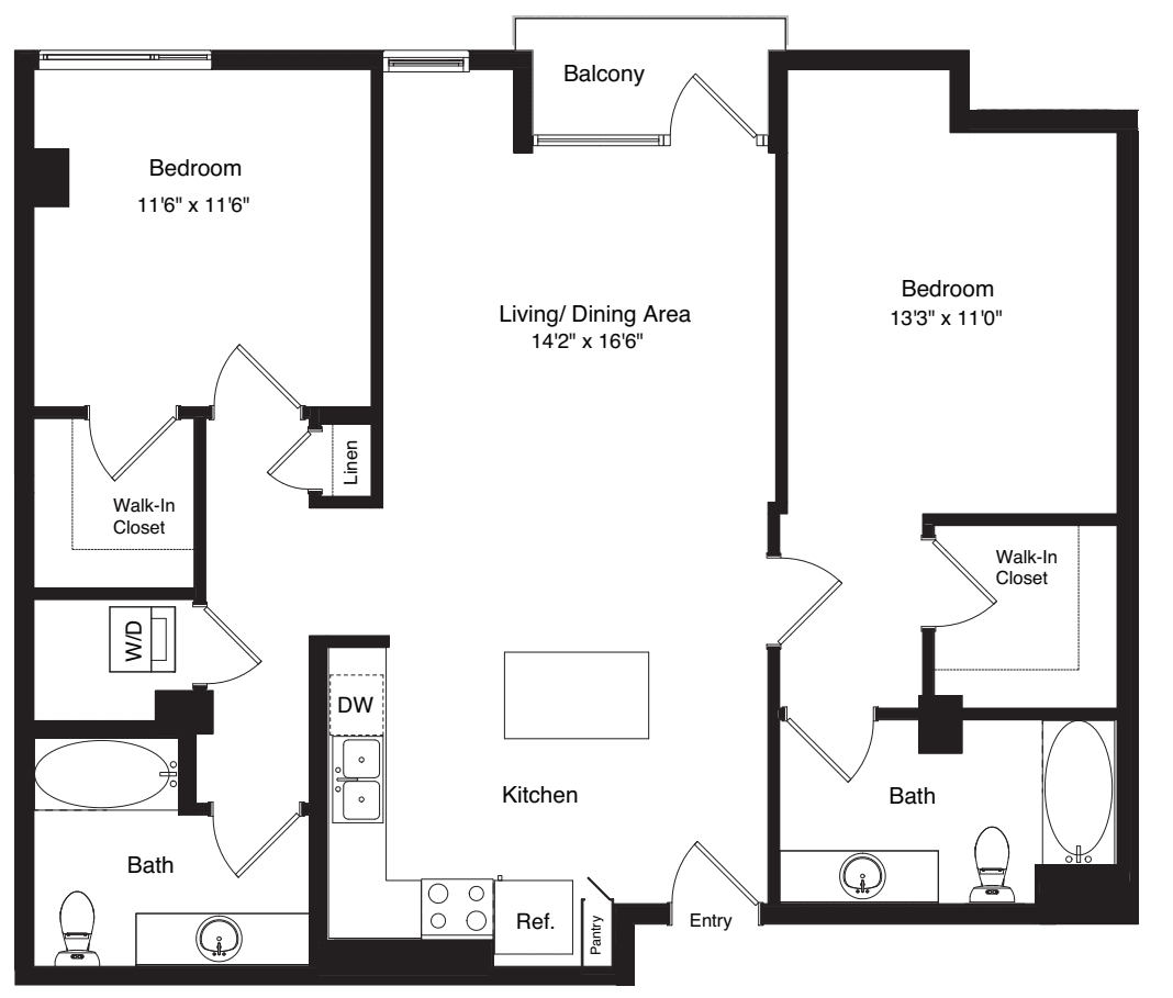 Tower B1 Alt 2 floorplan