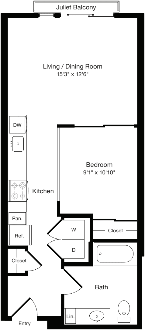 O2ada West- Floor 5 floorplan