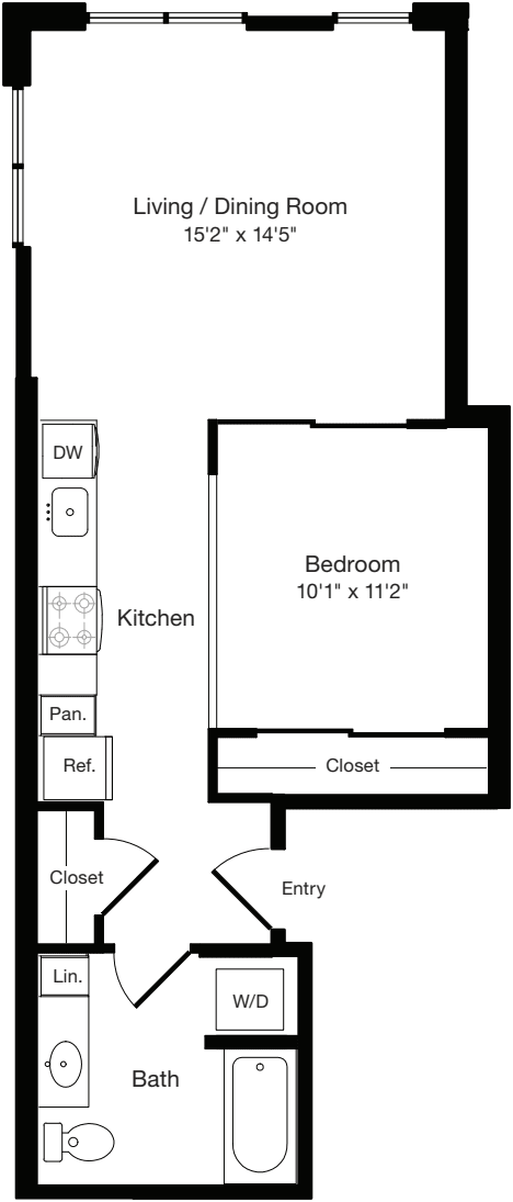 O1 West- Floors 2-3 floorplan