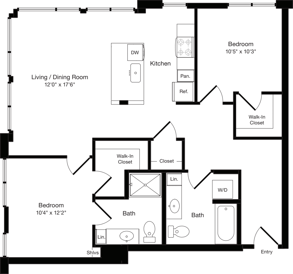 B2a West- Floor 2 floorplan