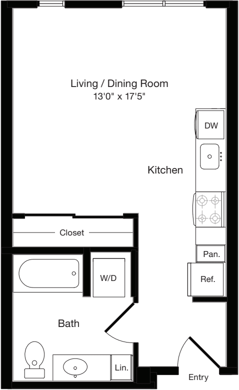 S2 East - Floors 2-4 floorplan