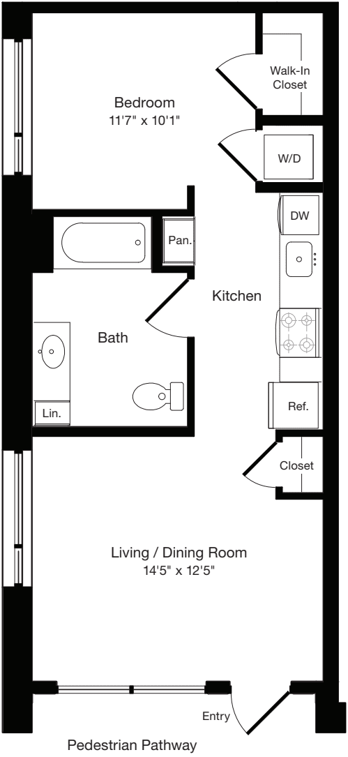 LW1 East- Floor 1 floorplan