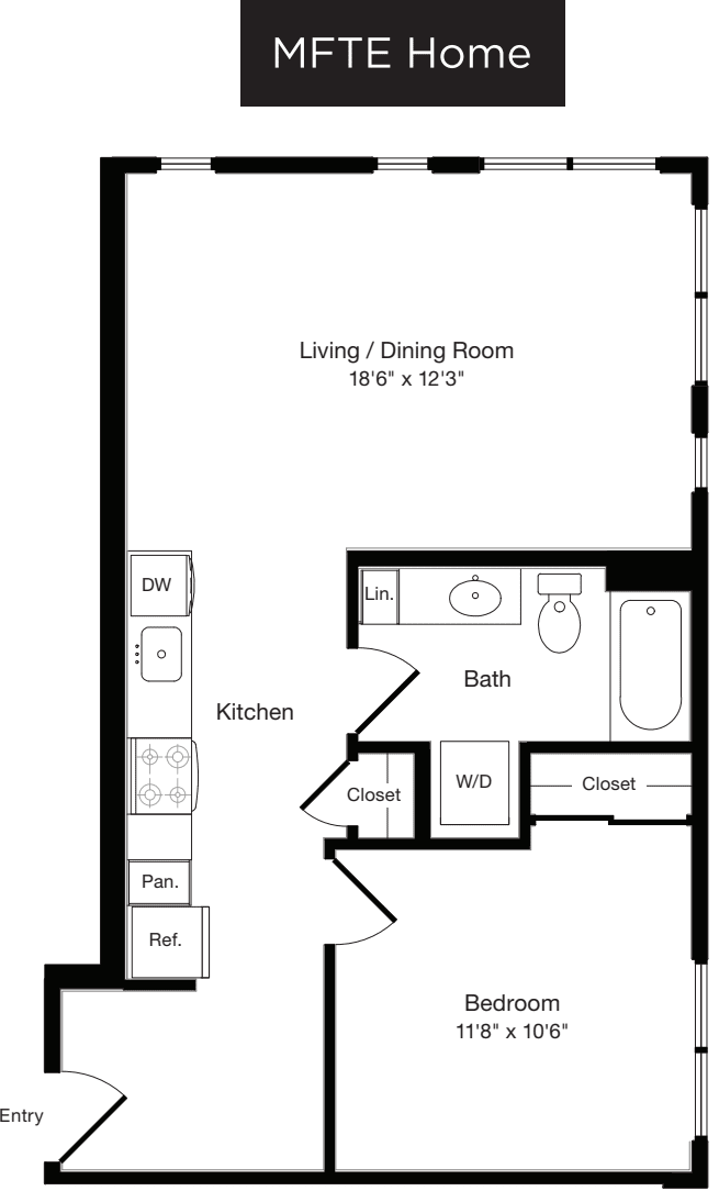 A4 East- Income Restricted floorplan