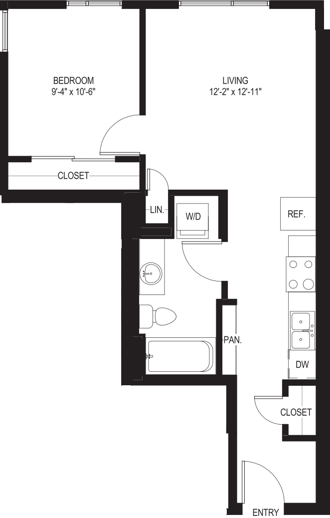 One Bedroom A4