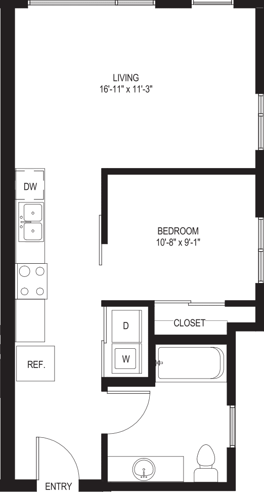 One Bedroom A3-A