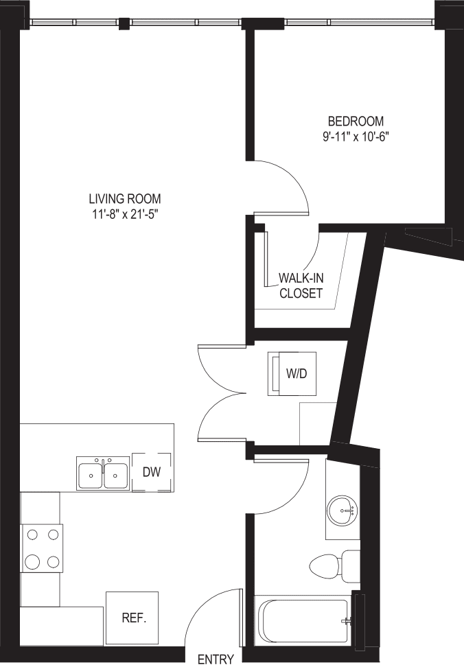 One Bedroom A1-A