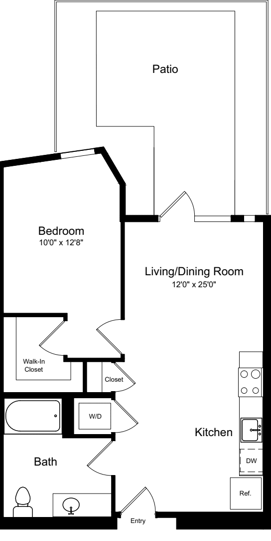 1 Bedroom A7 floorplan