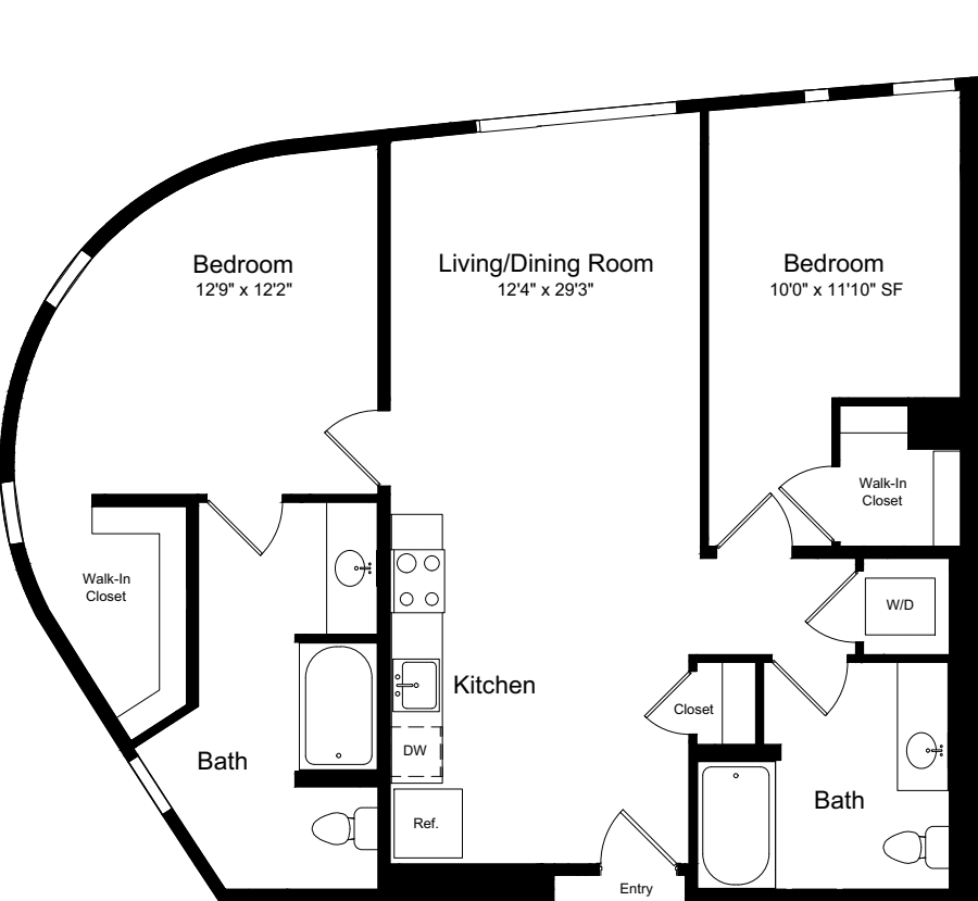 2 Bedroom C floorplan