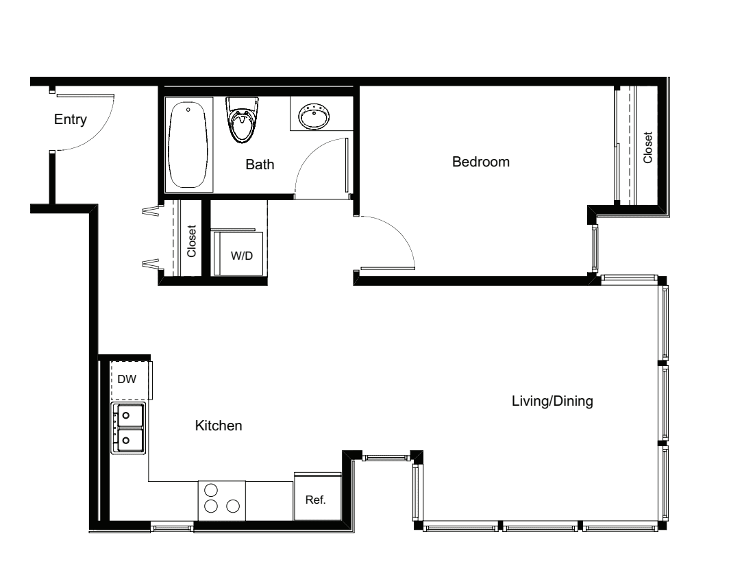 1 Bedroom B
