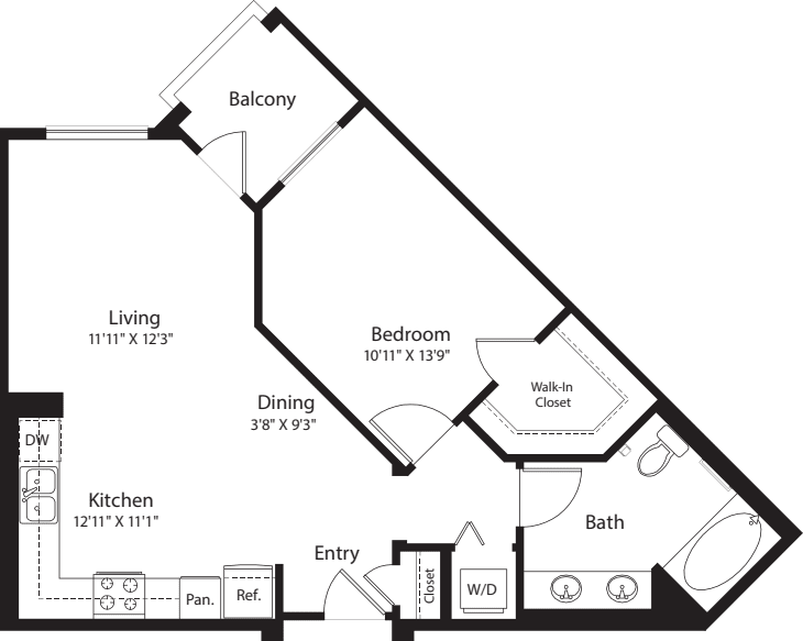 1 Bed- E02