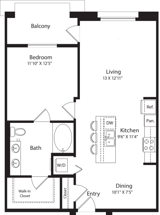 1 Bed- E04