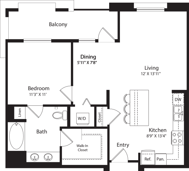 1 Bed- E05 floorplan