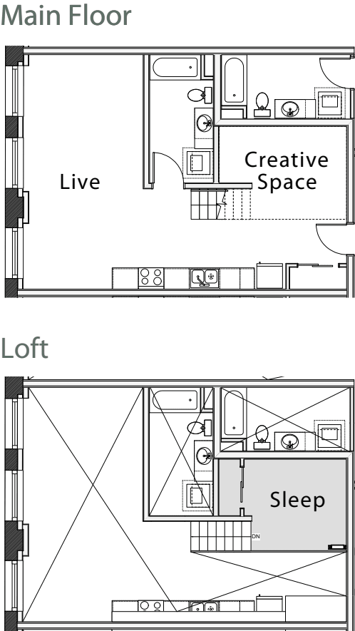 1 Bedroom Loft C