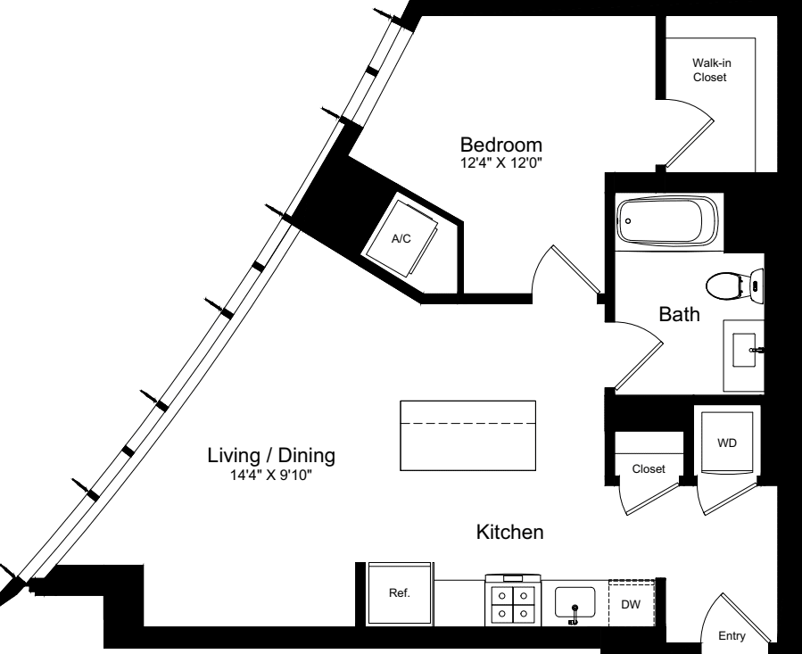 1 Bedroom L