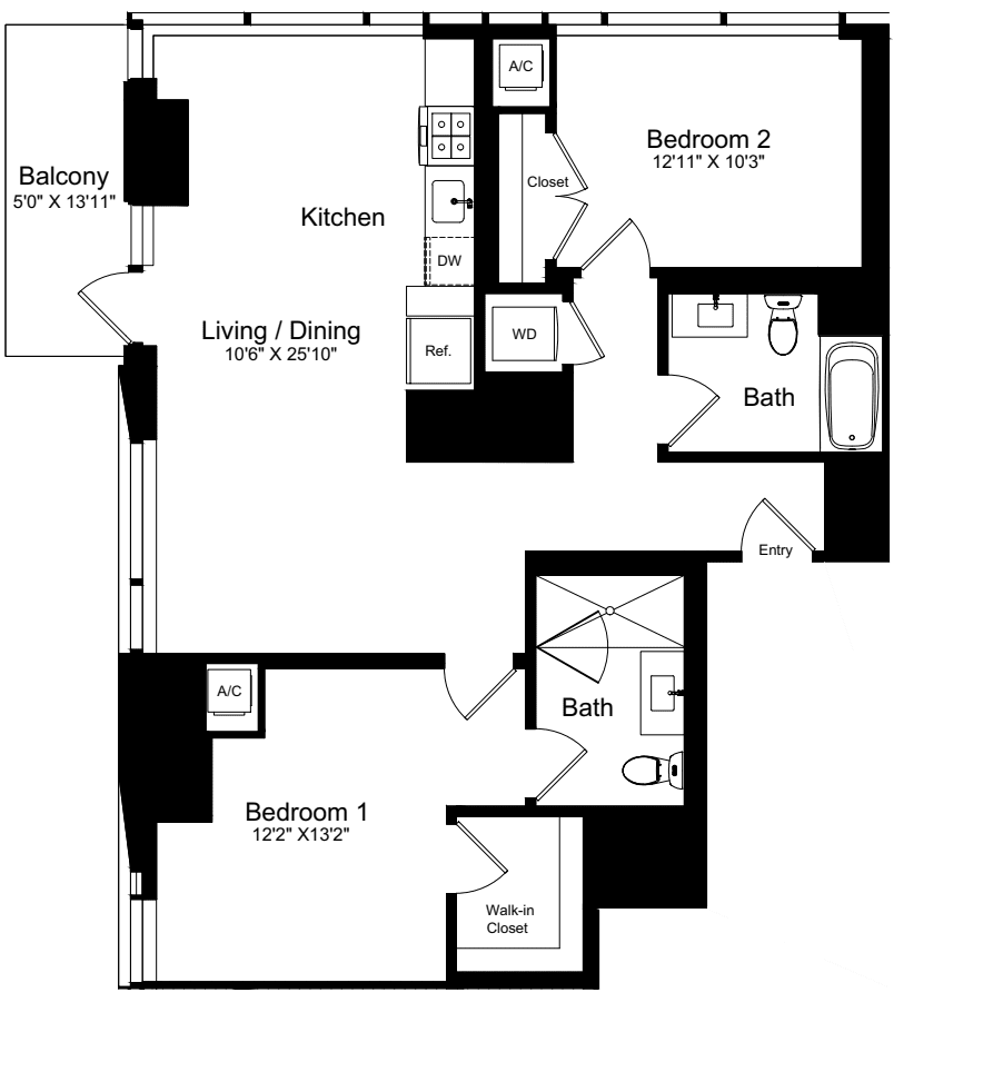 2 Bedroom P