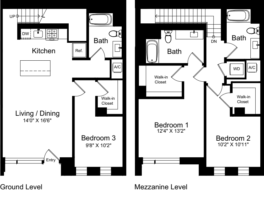 3 Bedroom B floorplan