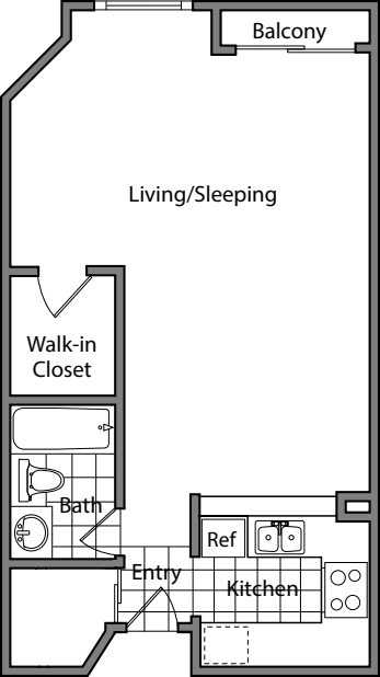 Studio BB floorplan