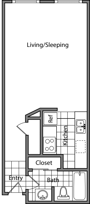 Studio CC floorplan