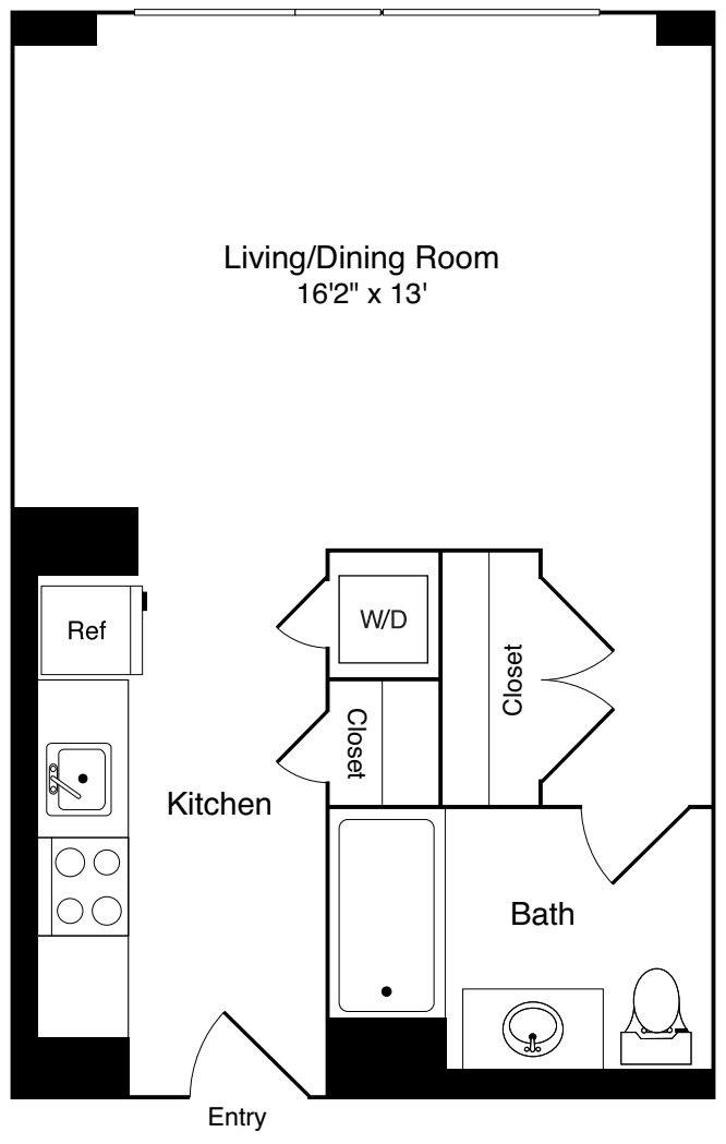 Studio H floorplan
