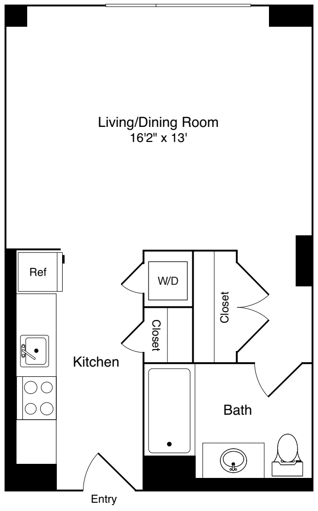 Studio J floorplan