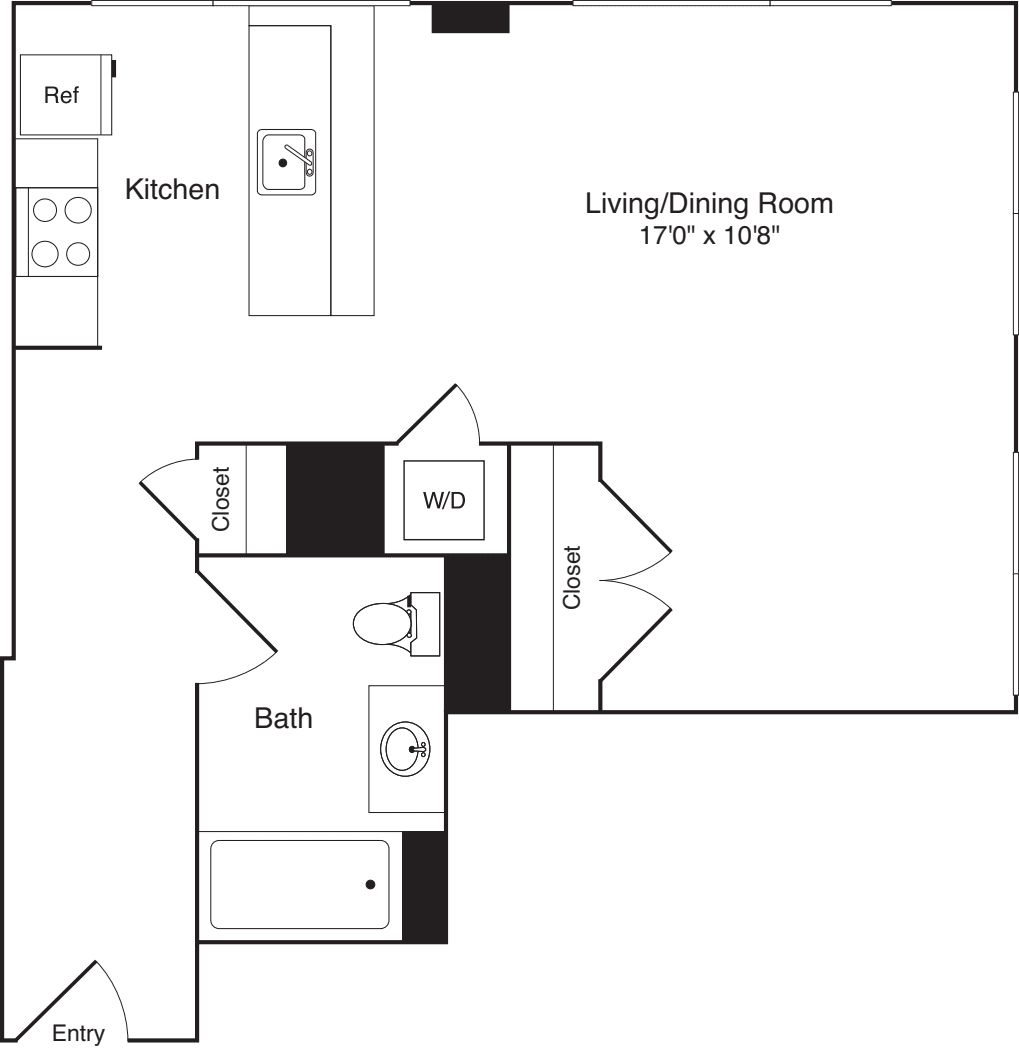 Studio N floorplan