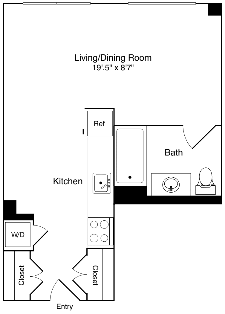 Studio R floorplan