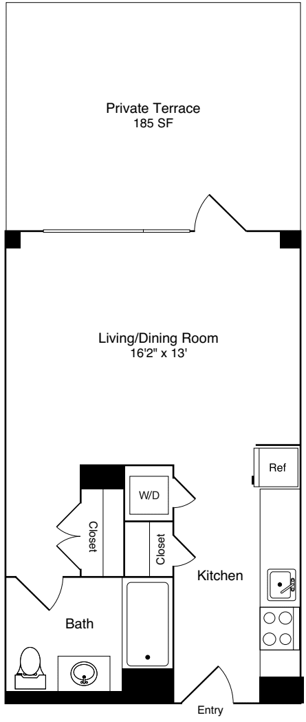 Studio G with Terrace