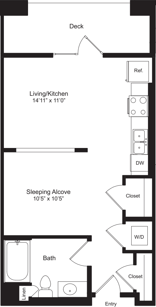 Studio C floorplan