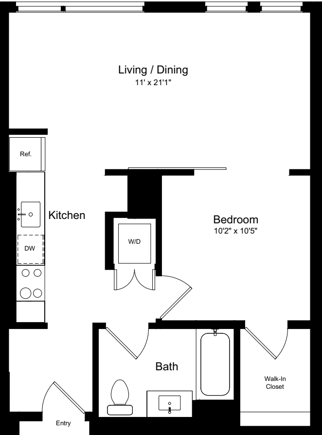1 Bedroom F