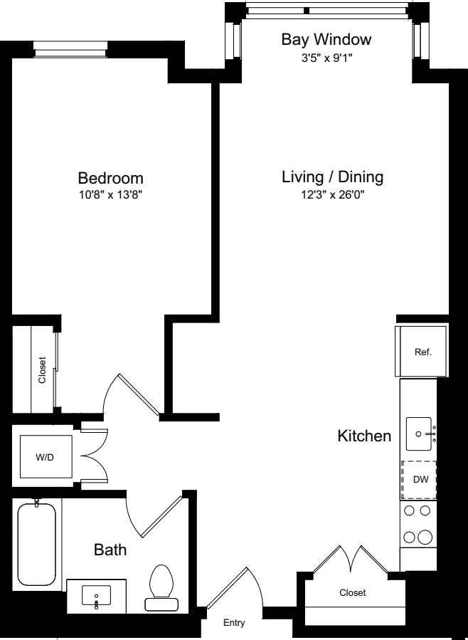 1 Bedroom K