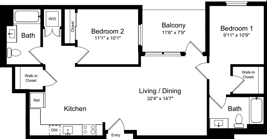 2 Bedroom CB