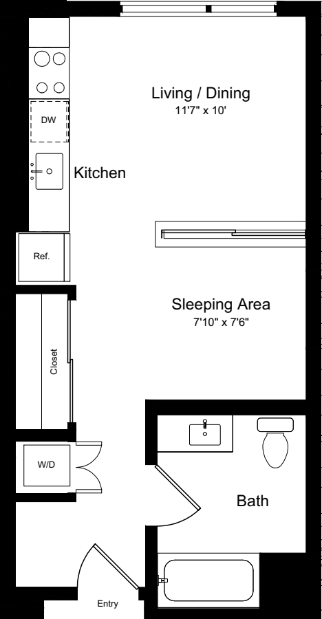 Studio C floorplan
