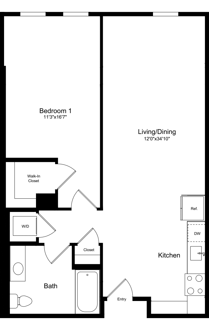 1A - Extended Bay floorplan