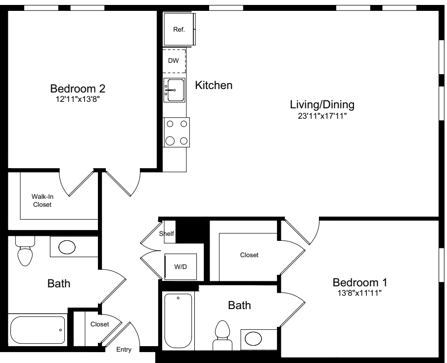 2C floorplan