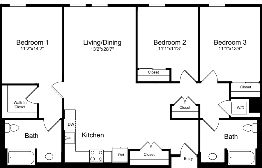 3B floorplan