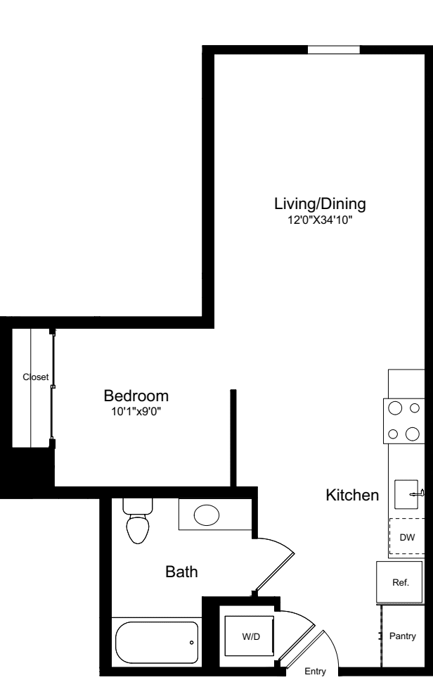 S1 - Flat Facade floorplan