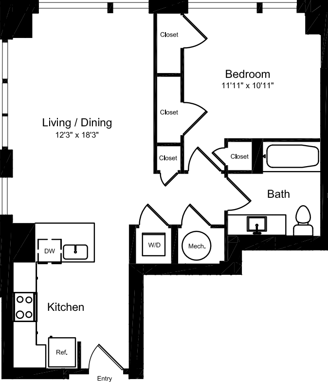 1D1 floorplan