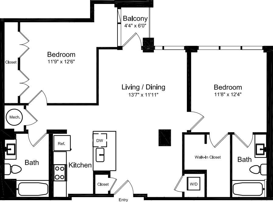2C2 floorplan
