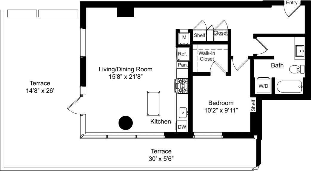 A4a with  Terrace floorplan