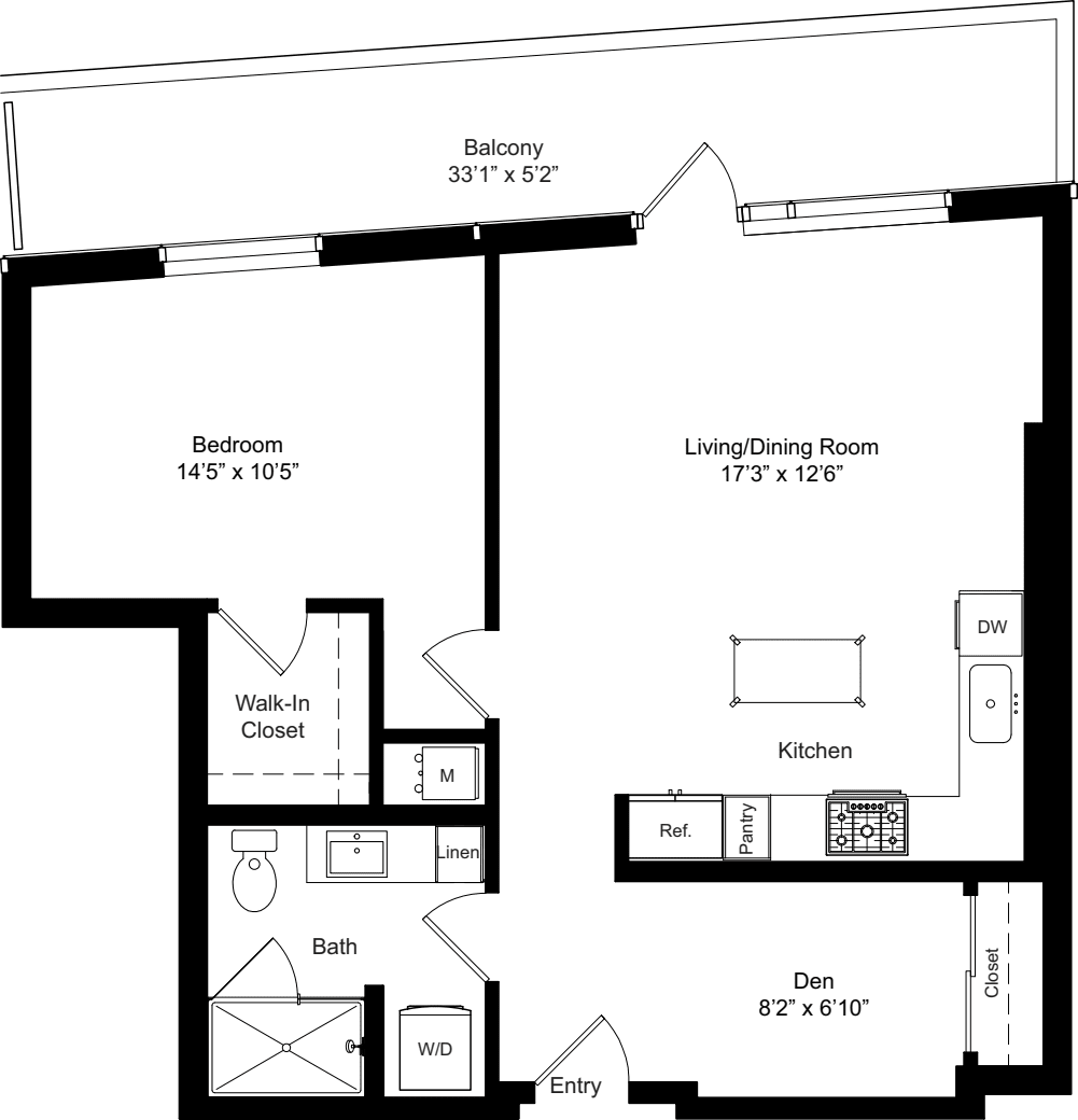 A12b with Shower floorplan
