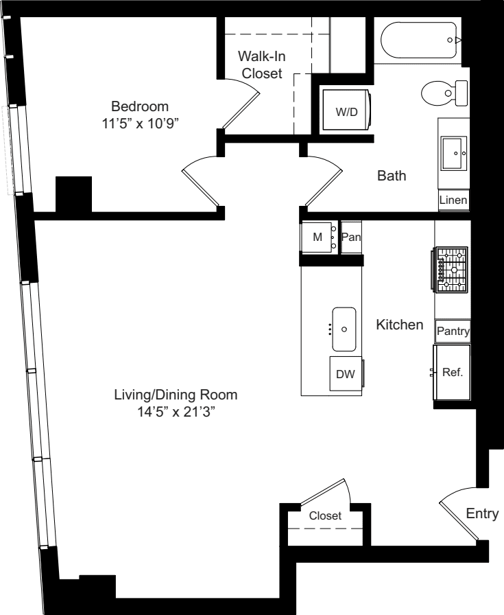 A18 No Terrace floorplan